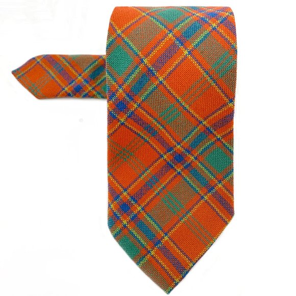 Munro Scotland Men's Ancient Tartan Plaid Necktie 100% Pure New Wool 3" x 57" - Picture 2 of 8